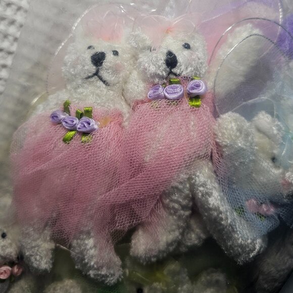 Sealed Lot of 12 Plush Fairy Bears distributed by Oriental Trading Co. - Picture 4 of 14